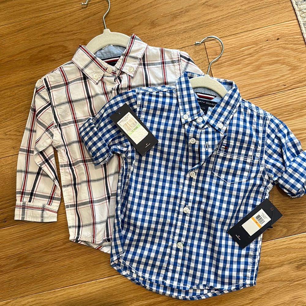 Tommy Hilfiger NWT patriotic collared shirts